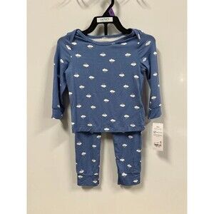 Carter’s 12m 2pc Pajama Set - Blue with Rain Clouds